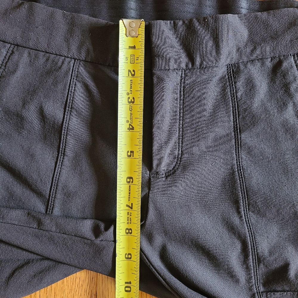 Athleta Stellar Commuter Pants Sz 0P Black Zip Pockets - Picture 7 of 11